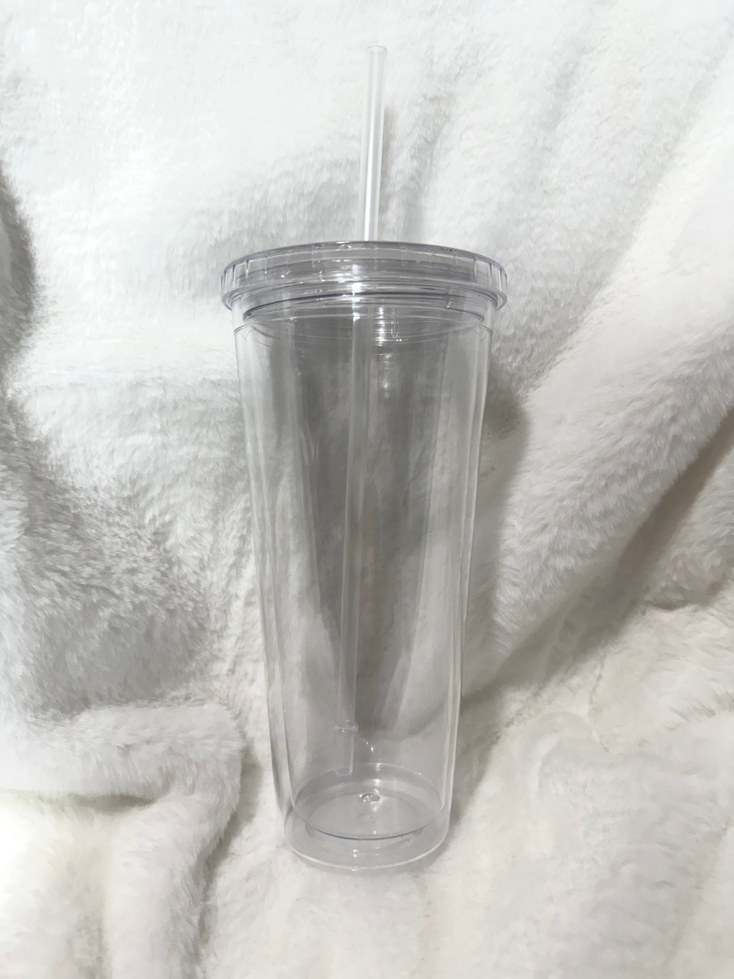 Custom plastic 24oz Snow Globe Tumbler