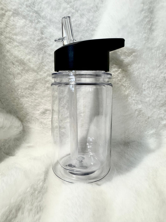 Custom plastic 10oz Snow Globe Sippy