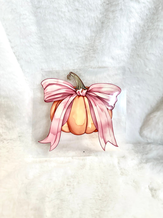 Pumpkin Bow Decal