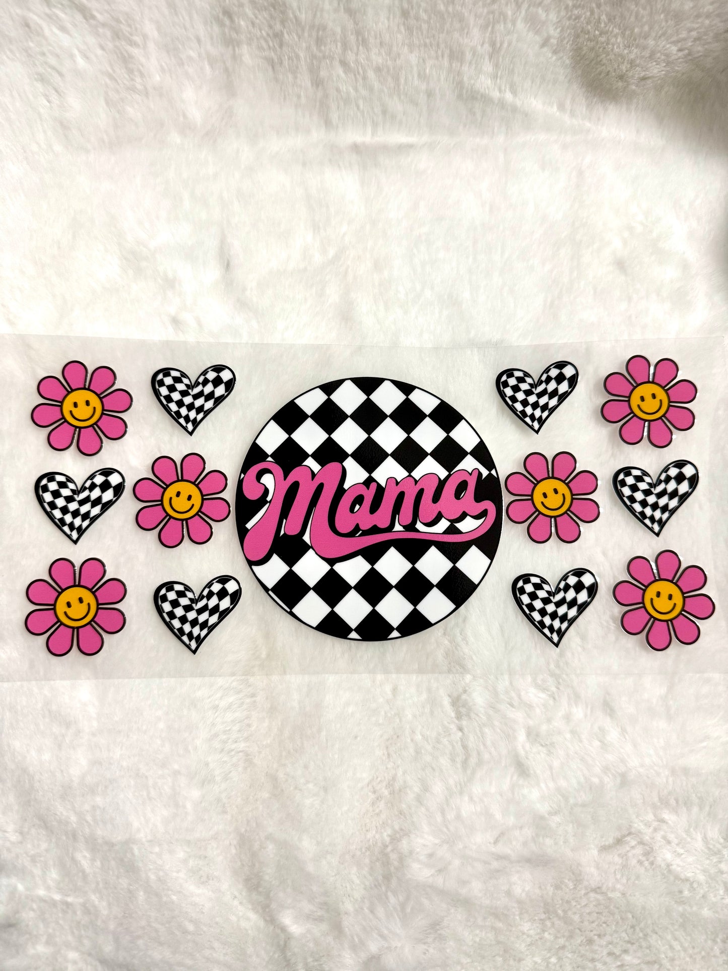 Mama checkered Decal