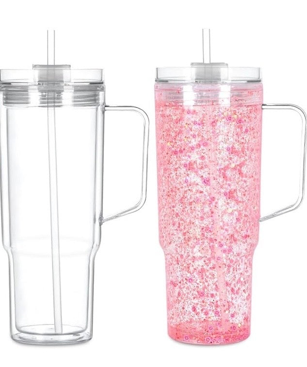 40oz Plastic double wall Tumbler