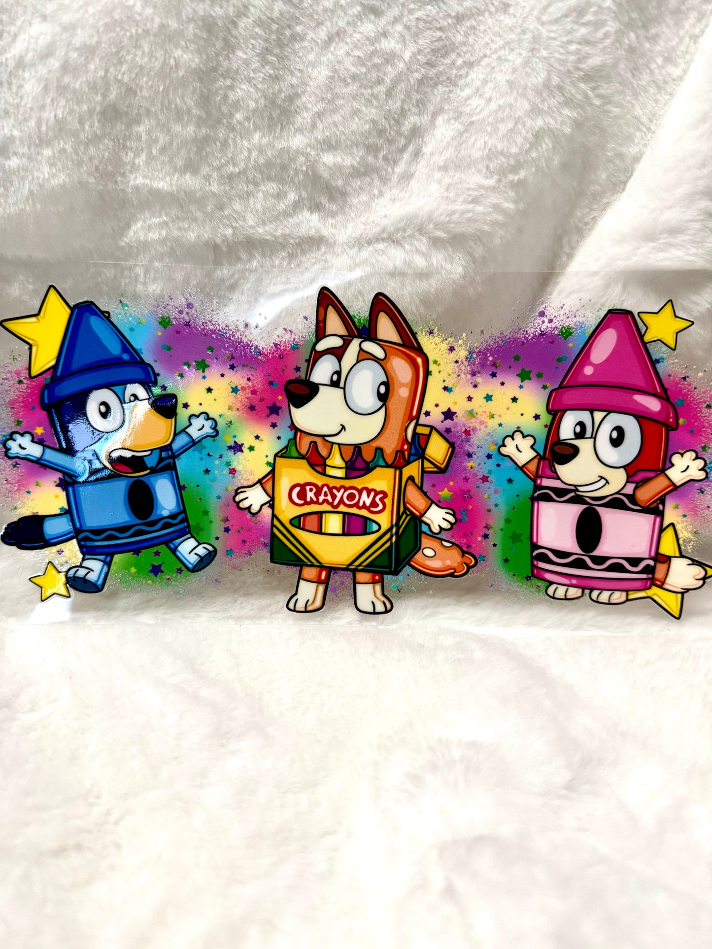 Bluey Crayons Decal
