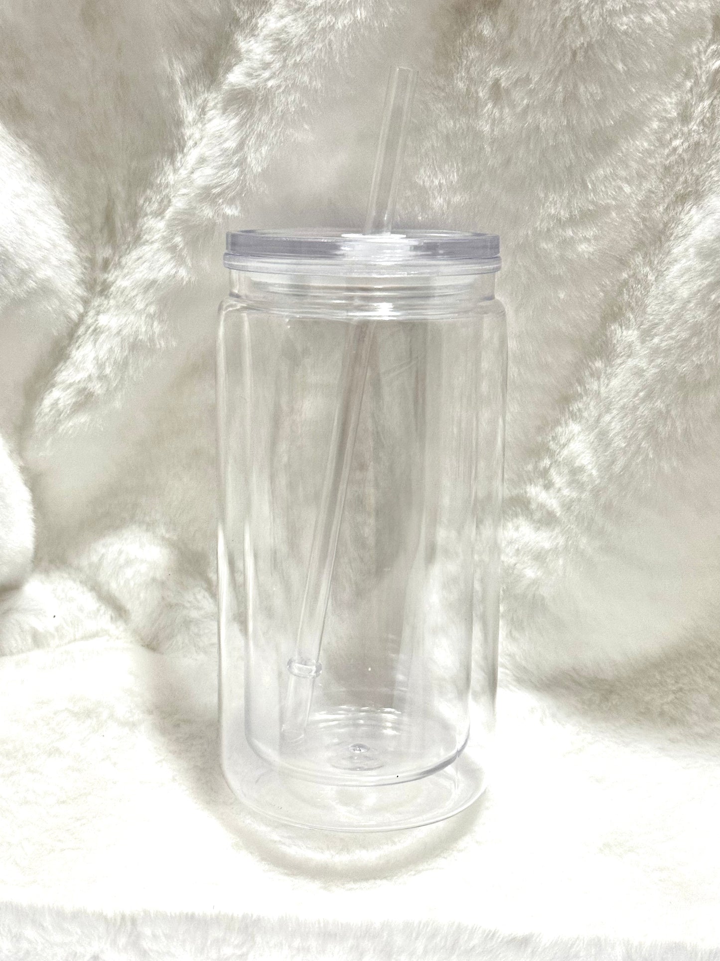 Custom plastic 16oz Snow Globe Cup
