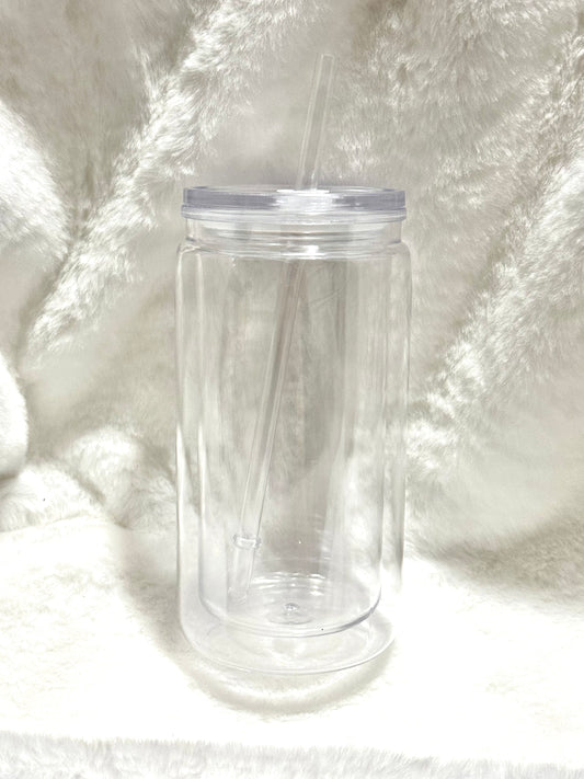 Custom plastic 16oz Snow Globe Cup